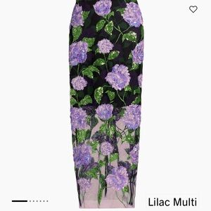 Purple Sequin Maxi Pencil Skirt for Resort Wear
